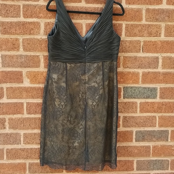 Jones Wear Cocktail Black Lace Dress VGUC  Sz 14 - Picture 5 of 7